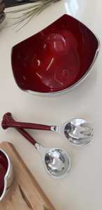 Cuillère à salade élégante avec manche en résine et finition argentée, idéale pour la vaisselle, la maison et les réceptions, vente en gros depuis l'Inde - Product Image 6