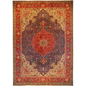 Alfombras Tradicionales de Tabriz de Alta Calidad, Hechas a Mano con Lana Natural y Algodón, Estilo Vintage, para Decoración de Hogar, Oficina y Pisos - Product Image 1