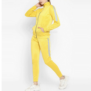 Chándal deportivo de 2 piezas con logotipo personalizado para mujer, ropa deportiva para correr, chándales para mujer - Product Image 3
