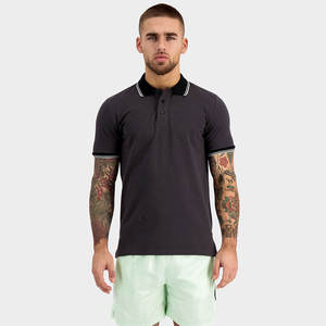 T-shirt polo personnalisé de haute qualité pour hommes pour l'été décontracté à manches courtes surdimensionné unisexe en toile de polyester motif solide - Product Image 3