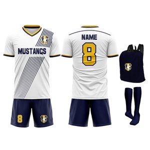 Ensemble Maillot et Short de Football pour Hommes en Polyester Respirant, Col en V, Design Sublimé, Collection 2026 – Nouveauté - Product Image 2