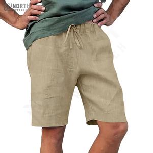 Pantalones Cortos Deportivos para Hombre, Color Sólido, Elásticos, Casuales, para Entrenamiento, Transpirables, para Gimnasio - Product Image 1