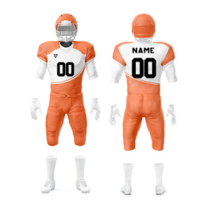 Uniforme de fútbol americano de fabricante de buena calidad con número de nombre de equipo Uniforme de fútbol americano en diferentes colores - Product Image 5
