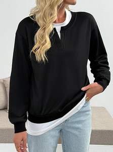 เสื้อสเวตเตอร์ขนแกะแขนยาวสำหรับผู้หญิงเสื้อสวมหัวอบอุ่นนุ่มทันสมัยดีไซน์ทันสมัยสำหรับลุคแฟชั่นลำลอง - Product Image 5