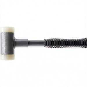 Supercraft Soft-Faced <b>Hammer</b> 305mm Length 45mm Head Diameter Recoil-Free Steel Tube Hard Nylon White HALDER - Product Image 3