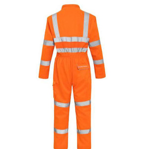 เสื้อโคเวอร์ออเรนจ์สำหรับใส่ทำงานคุณภาพระดับพรีเมียมเสื้อโคเวอร์ออเรนจ์ Hi VIS - Product Image 4