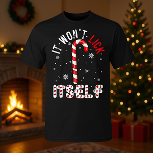 Il n'en léchera pas un seul exemplaire - T-shirt pour les amateurs de cannes à sucre de Noël - Product Image 3