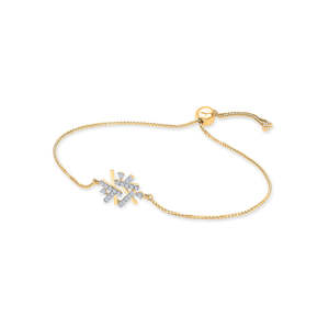 Pulsera con Dijes Finos Blooming Grace para Mujer en Oro y Diamantes - Product Image 3