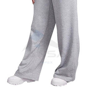 Pantalon de survêtement pour femme, design optimal, logo personnalisé, en polaire polyester/coton, taille élastique, coutures plates, haute qualité, style urbain - Product Image 4