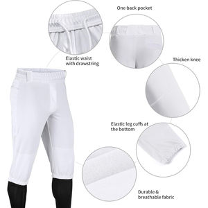 Nouveau pantalon de baseball vierge à sublimation personnalisée OEM short respirant pour jeunes hommes culotte grande taille vêtements d'entraînement softball - Product Image 6