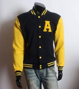 Chaqueta universitaria Letterman de alta calidad para hombre, cuerpo de lana elegante de invierno, cuero genuino con capucha, mangas bordadas, forro polar - Product Image 4