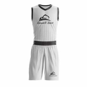 Uniformes de basket-ball réversibles conçus sur mesure, taille plus et techniques imprimées respirantes pour les sports d'été - Product Image 3