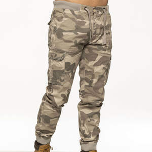 <b>Mens</b> Casual <b>Cargo</b> Pants 100% Cotton <b>Lightweight</b> Outdoor <b>Trousers</b> High Waist Tactical Straight Pattern Work Style Button Fly - Product Image 2