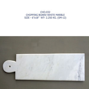 Magnifique planche à découper en marbre blanc au design simple pour la maison et la cuisine Planche à découper pour légumes en marbre de qualité supérieure - Product Image 3