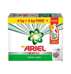 ผงซักฟอกแอเรียล แมติค สำหรับเครื่องซักผ้าฝาหน้า – 4 กก. + แถมฟรี 2 กก. - Product Image 1