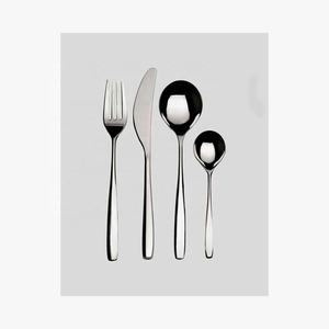 Ensemble de couverts d'argenterie en acier inoxydable poli miroir Design brillant pour mariage et fête - Product Image 3