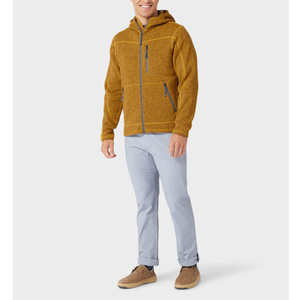 Sweat à capuche zippé sur mesure de haute qualité, essentiels d'hiver, surdimensionné, en molleton lourd, imperméable, en coton mélangé, pour hommes - Product Image 4