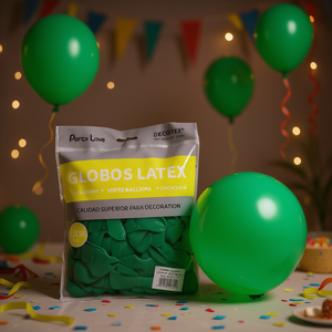 Palloncini in Lattice Verde Scuro per Feste, 12cm, Confezione da 100 Pezzi, Decorazione - Product Image 3