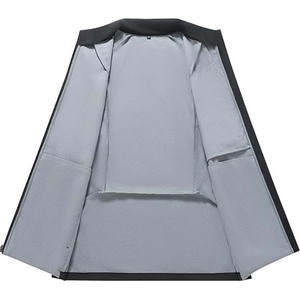 Chaleco Softshell Personalizado de Alta Calidad para Hombre, Cuello Alto, Informal, para Invierno, a la Moda, Impermeable, Transpirable, con Logotipo Frontal - Product Image 3