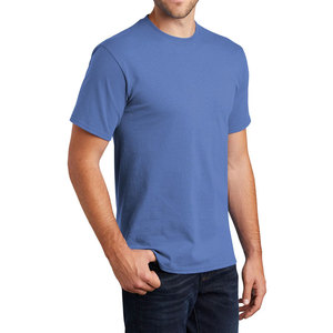 Venta caliente pedido a granel camisetas al por mayor verano 100% algodón manga corta ropa de calle personalizada más barato en blanco Premium camisetas - Product Image 1