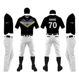 Conjunto de uniformes de béisbol OEM, camisetas y pantalones de equipo personalizados, logotipo bordado, poliéster transpirable, directo de fábrica - Product Image 6
