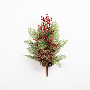 Decoración Navideña Ecológica de Ciprés Sintético Verde de 45 cm, Guirnaldas y Coronas Elegantes para Decoración Festiva del Hogar - Product Image 2