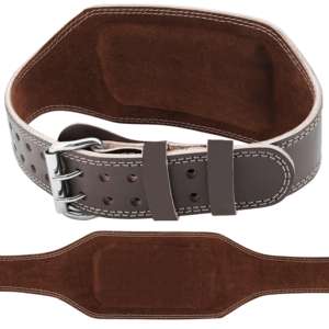 2024 Unisex de alta calidad de cuero de vaca gimnasio Fitness entrenamiento cinturón de cuero resistente con palanca de elevación de potencia para entrenamiento levantamiento de pesas - Product Image 4