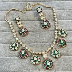 Premium Quality Luxury Moissanite Choker <b>Necklace</b> Earrings <b>Set</b> for Parties <b>Weddings</b> Anniversaries Engagements Perfect Gift Idea - Product Image 1