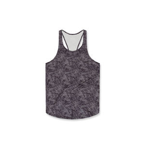 Camiseta sin mangas de poliéster de alta calidad personalizada para hombre, diseño de entrenamiento informal, nuevo cuello impreso, tejido transpirable - Product Image 1