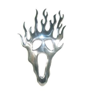 Máscara de fuego moderna escultura abstracta de metal de aluminio decoración del hogar estatua de Arte de moda para interiores de lujo decoración de oficina elegante - Product Image 1