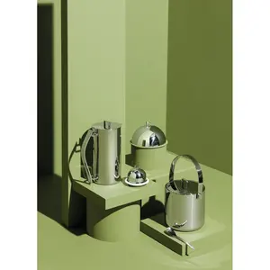 Cubo de Hielo para Champán Hecho a Mano, Elegante para Fiestas y Celebraciones, Enfriador de Vino de Lujo con Detalles en Oro Rosa, Zahid Exports - Product Image 2