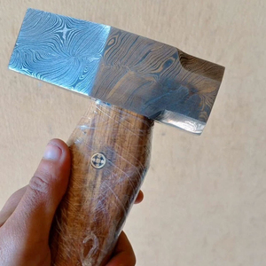 Handmade Damascus Steel <b>Hammer</b> Classic Pattern for Tool Collectors DIY OEM Customizable Strong Wood Handle Multi-Purpose Use - Product Image 5