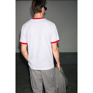 GRIMELANGE ULGEN เสื้อยืดพิมพ์ลายพิเศษสำหรับผู้ชาย คอตตอนออร์แกนิก 100% คอตตอนออร์แกนิกพิมพ์ลายพิเศษสำหรับฟุตบอลโลก - Product Image 4