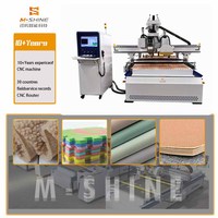 Routeur CNC 4 axes Jinan M-shine Heavy Duty 1530 pour la gravure et la découpe du bois, machine de travail du bois CNC, prix