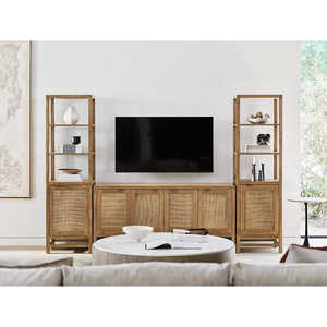 Armoire de rangement élégante en rotin naturel, armoire de rangement haute en bois et en rotin, parfaite pour le salon - Product Image 6