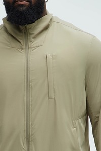 Vestes coupe-vent pour hommes de qualité supérieure logo personnalisé de base personnalisable Fitness Training Running Leisure Sport Hoodie Jacket - Product Image 3