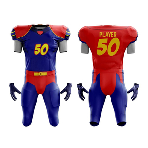 Nouvel uniforme de football américain personnalisé, best-seller, imprimé numériquement, manches courtes, séchage rapide, respirant, meilleur design, unisexe - Product Image 1