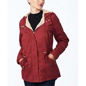 Collezione B Giacca Anorak Rossa con Cappuccio per Ragazzi Taglia Media Antivento per la Stagione Autunnale Taglia Extra-Small - Product Image 1