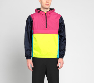 Chaqueta Deportiva Cortavientos de Nailon Arrugado de Alta Calidad, Impermeable, con Logotipo Bordado y Cremallera - Product Image 1