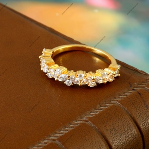 Anillo de Compromiso y Aniversario de Boda Unisex de Plata de Ley 925 con Moissanita de 1.25 Quilates, Engaste de Puntas y Bisel - Product Image 2