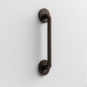 Boldique Heritage Lever Majestic Aura Premium Poignée de porte en noir mat et or pour portes en bois haut de gamme - Product Image 3