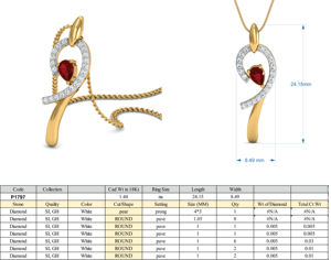 Boho Brass Swirl Garnet Pendant Minimalist 18k Gold Plated Dainty Wholesale Necklace For Women - Product Image 4