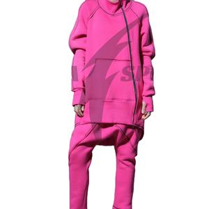 Conjunto Deportivo de Felpa Personalizado Unisex para Verano, 100% Algodón de Alta Calidad, Talla Grande, Diseño 2 en 1, Estilo Holgado, Sudadera con Capucha y Pantalones - Product Image 1