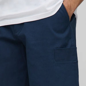 Pantalones Cortos de Algodón 100% de Alta Calidad para Uso Diario 2026, Corte Holgado para Hombre, Transpirables y Ajustables con Bolsillos Laterales, Mezcla de Algodón - Product Image 3