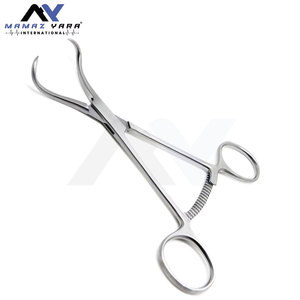 Pinzas Ortopédicas de Acero Inoxidable de 5.5 Pulgadas, Pinzas de Trinquete Largas, Curvas, Manuales, para Manipulación Ósea Quirúrgica, Instrumento Estándar-MOL - Product Image 6