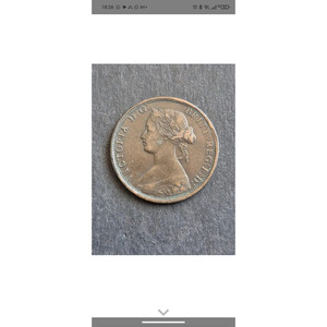 Moneda de un centavo de Nova Scotia de 1864, artículo de colección y colección numismática - Product Image 1