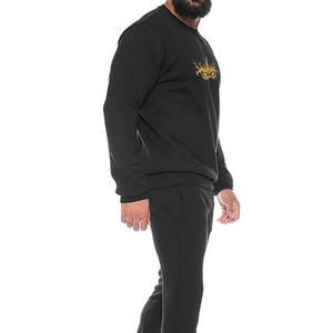 Wholesale Slim Fit <b>Pullover</b> <b>Men</b> Street Sweatsuits Plus Size Outdoor Sport <b>Men</b> Sportswear Sweatsuits in Low MOQ - Product Image 3