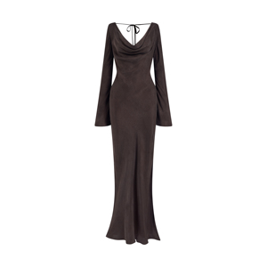 Robe de soirée en drap noir de haute qualité pour femmes, style élégant et décontracté, services ODM, antistatique, fabriqué au Vietnam - Product Image 1