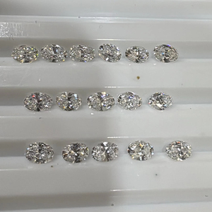 เพชรสีขาวธรรมชาติทรงรีขนาด3x4มม. พลอยทรงหลวมสี G คุณภาพพร้อมจัดส่ง - Product Image 2