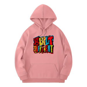 Sweat à capuche personnalisé imprimé de lettres, pull-over décontracté à capuche avec poche kangourou pour hommes, sweat à capuche épais pour hommes - Product Image 1